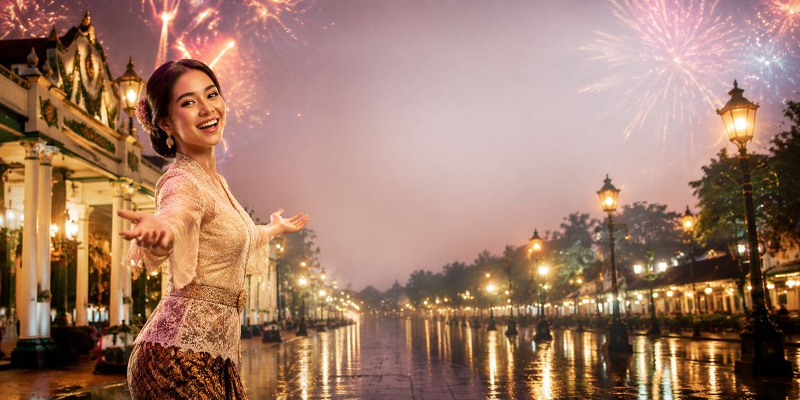 Suasana festival VIP dengan dekorasi mewah dan bonus spesial yang menarik perhatian